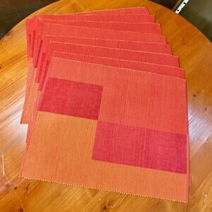 Crate & Barrel Woven Cotton Placemats - Set of 8